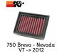 Filtre à air K&N pour 750 Breva - Nevada - V7 - Calif II
